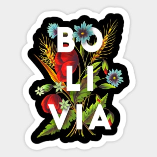 Bolivia Proud Flag, Bolivia gift heritage, Bolivian girl Boy Friend boliviano Sticker